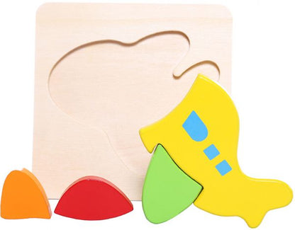 Shape Block Puzzle “plane” | لعبة تركيب طيارة