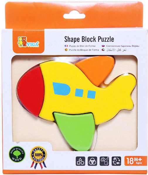 Shape Block Puzzle “plane” | لعبة تركيب طيارة
