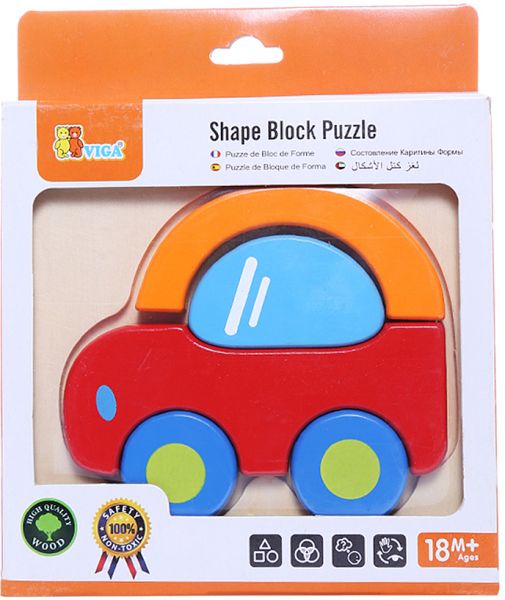 Shape Block Puzzle “car “ | لعبة تركيب سيارة