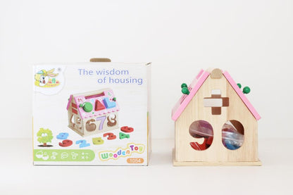 Wooden toy |لعبة تطابق الأرقام و الأشكال المنزل