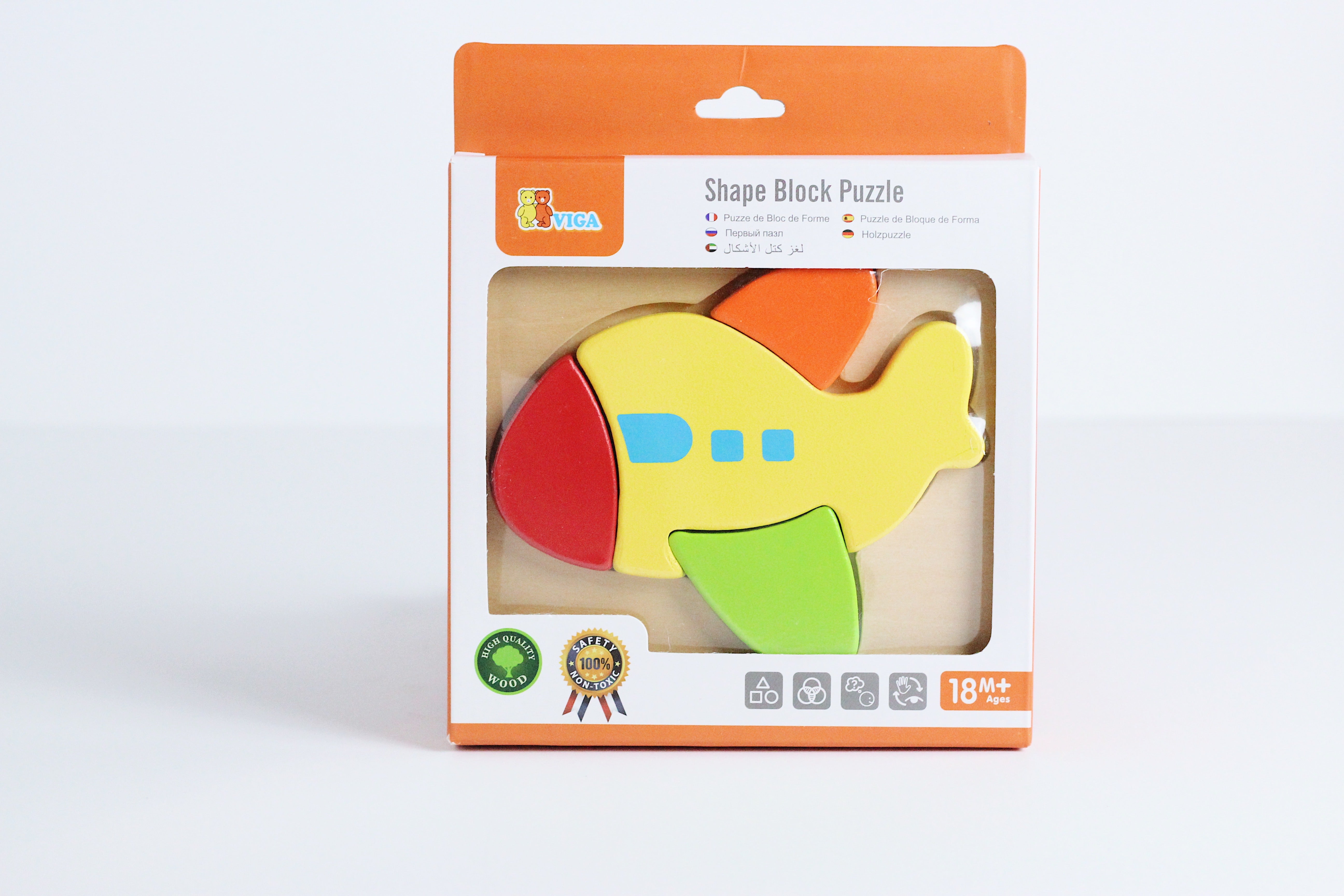 Shape Block Puzzle “plane” | لعبة تركيب طيارة